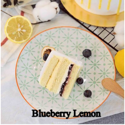 Blueberry & Lemon Curd Cake